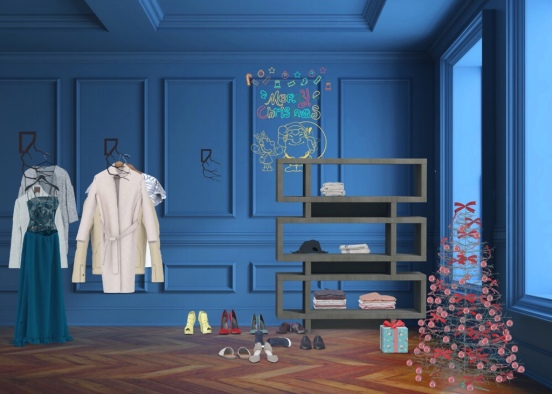 Christmas closet Design Rendering