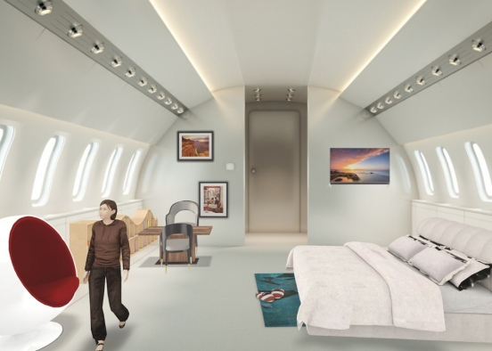 1st class airplane Design Rendering