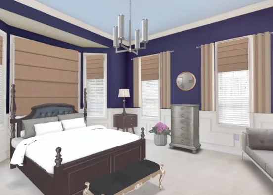 regal bedroom  Design Rendering