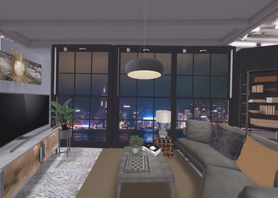 Monica's living room 💕 Design Rendering