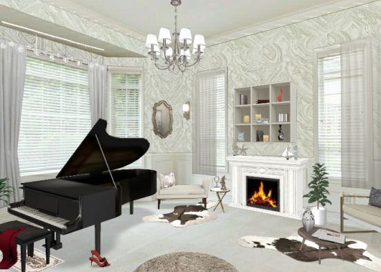 piano room Design Rendering