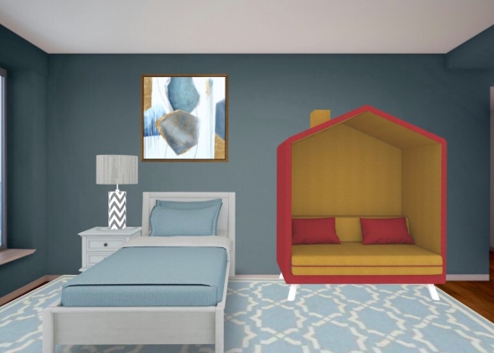 teens bedroom  Design Rendering