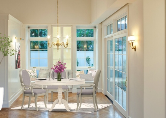 Dining in English style  Design Rendering