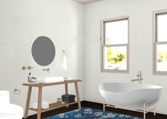 small bathroom  Design Rendering