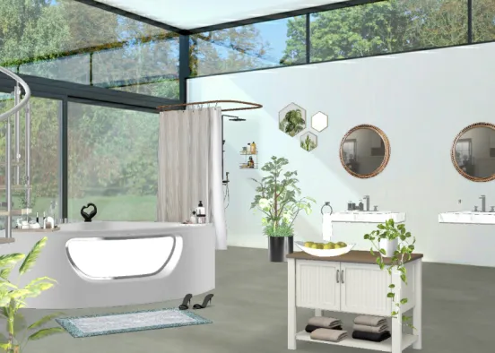 Salle de bain 🌴 Design Rendering