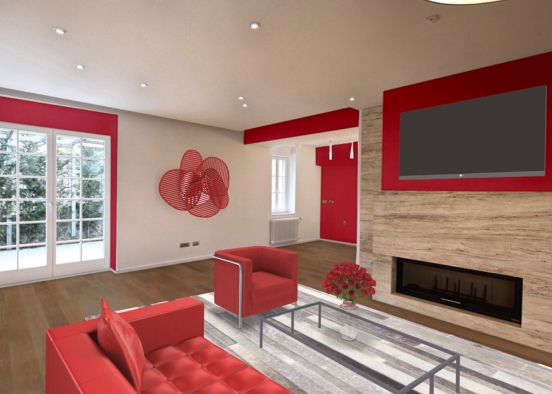 Red Room Design Rendering