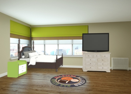 boy bedroom Design Rendering