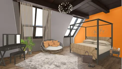 Chambre orangée 🍊