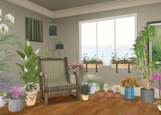Botanical Room Design Rendering