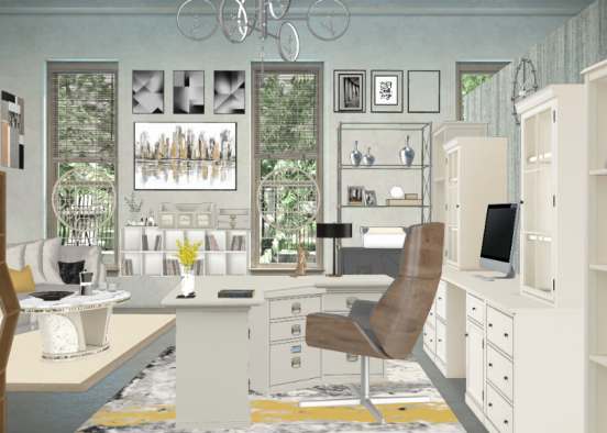 Dreamy office Design Rendering