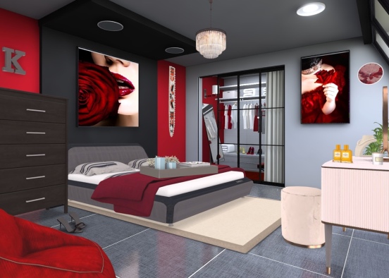 There is a shade of red for every woman-Audrey Hepburn Design Rendering