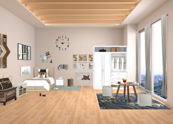 Ideal bedroom Design Rendering