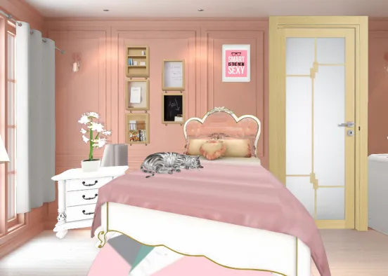Pink's Bed Room #5 Design Rendering
