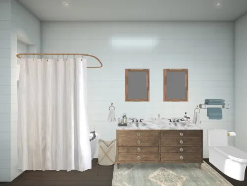 modern ranch bathroom  :))