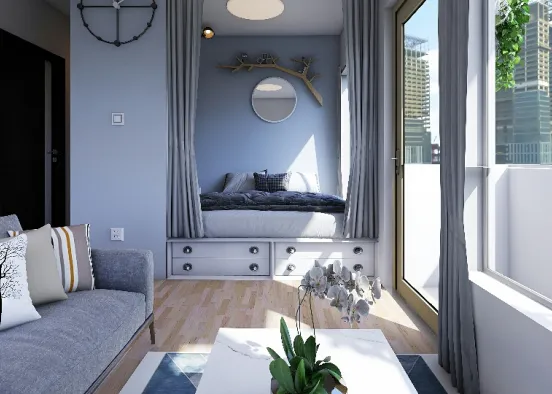 Urban Jungle - Bedroom Design Rendering