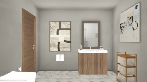 winter home bathroom
