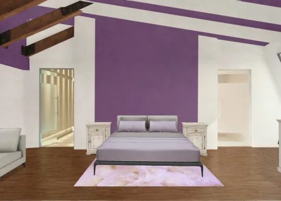 Floral bedroom Design Rendering