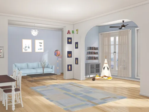 playroom and homeschool room 