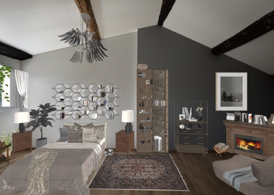 Cozy Bedroom by Kymphotog… Design Rendering