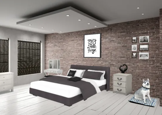 A bedroom for me Design Rendering