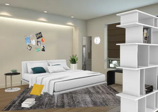 contemporary bedroom #1 Design Rendering