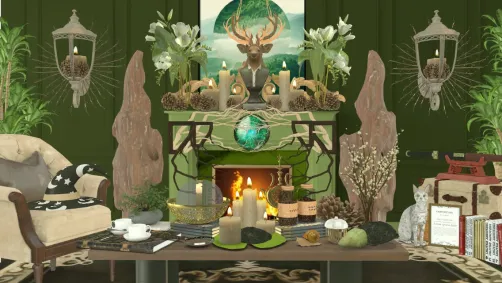 Deep Within a Magical Forest, which no one dares to enter, there lives a Wizard, protector of the Forest and the Nature! This is his Office✨🍃🌿🌳🦉🧙🏼‍♂️