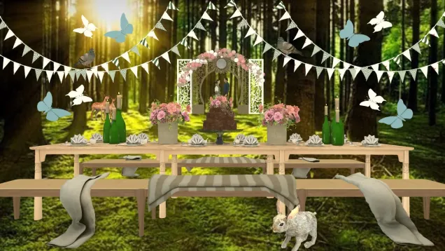 Snow White’s Magical Forest Wedding 👸🏻🤴🏻🌿🍃🌳 And they lived happily ever after! 💗
