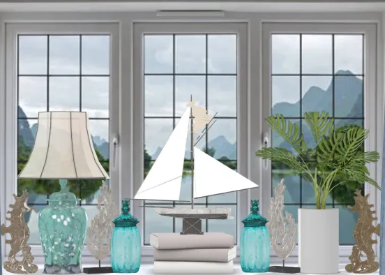 Window Homestyling, Beach house Style  Design Rendering