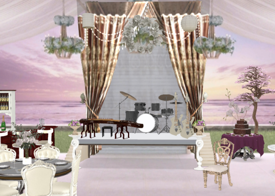 Wedding reception. 🧝🏽‍♀️🧝🏼‍♂️ Design Rendering
