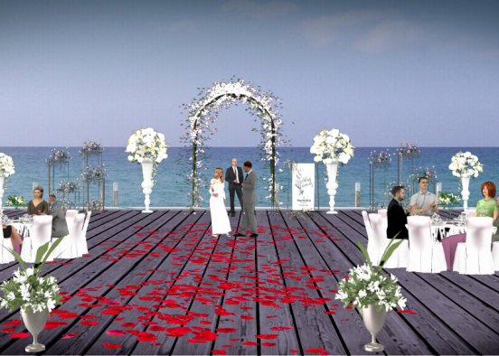 Wedding under open sky Design Rendering