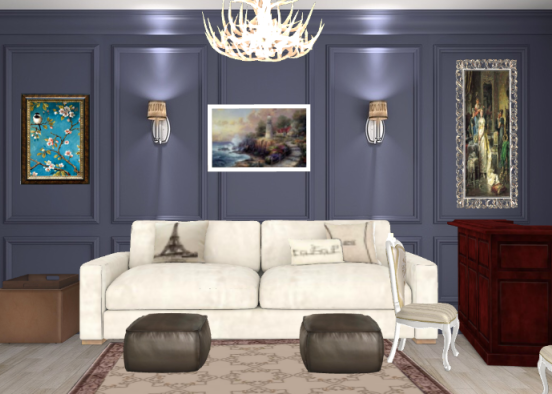 Lilac room Design Rendering