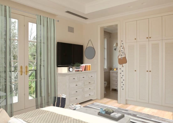 Soft Mature Bedroom Design Rendering