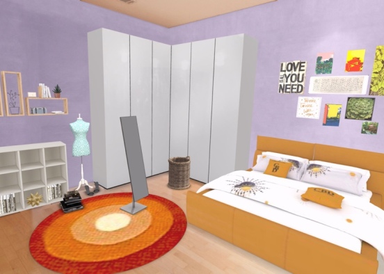 room for colorful people  Design Rendering
