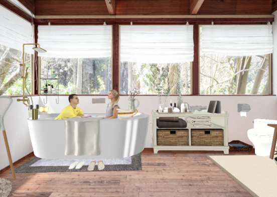 Ванная-спа на отдыхе / Spa bath on vacation Design Rendering