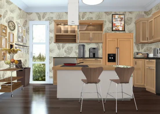 Уютная кухня / Cozy kitchen  Design Rendering