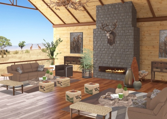 a place to relax after the safari Design Rendering