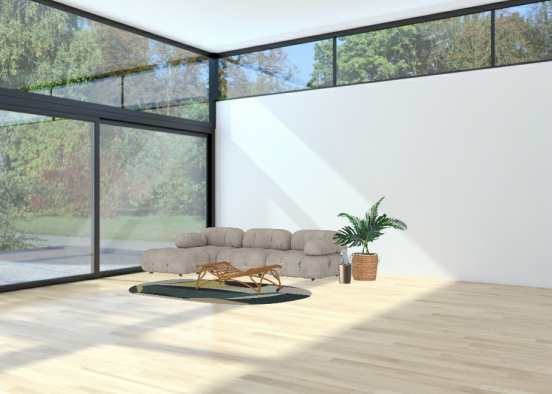 Simple lounge Design Rendering