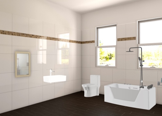 white toilet Design Rendering