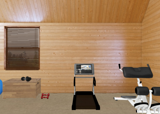 Gym room Design Rendering