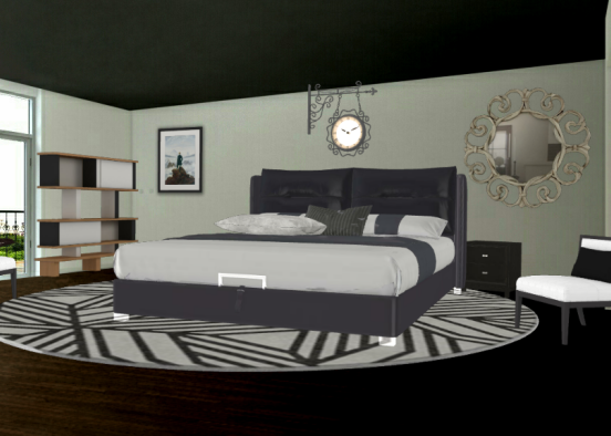 Dim normal bed room Design Rendering
