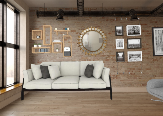 New York livingroom  Design Rendering