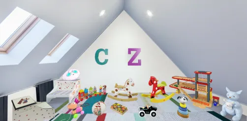 Sala de juegos para niño y niña pequeños