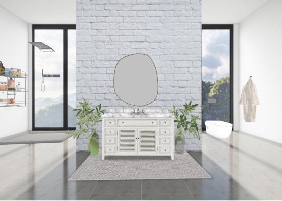 simple bathroom design Design Rendering