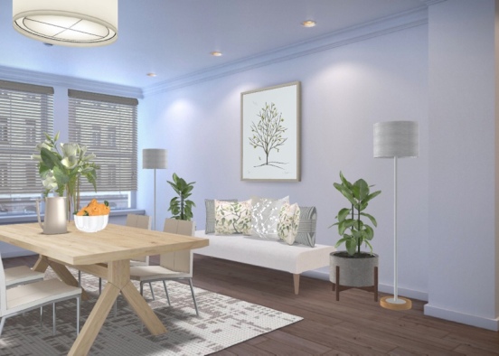 Korean simple living room 😊 Design Rendering