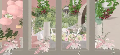 Indoor garden cafe
