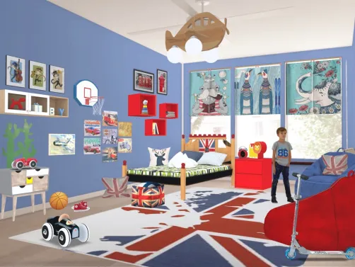 the room of one patriotic  boy 🇬🇧 