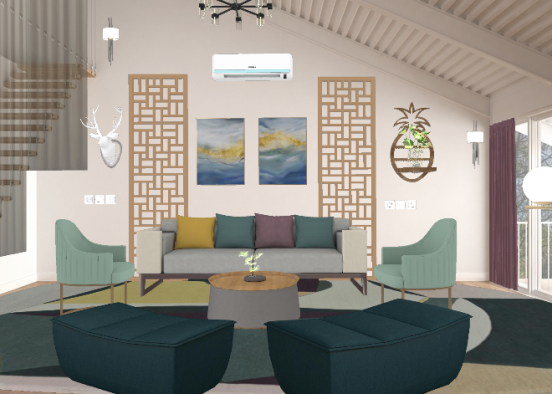 Living room ♥️ Design Rendering