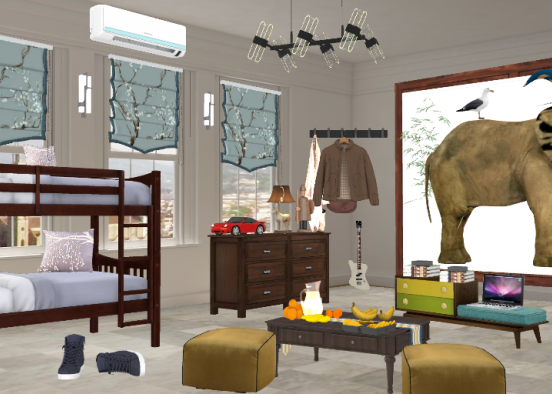 Kids bedroom ♥️  Design Rendering