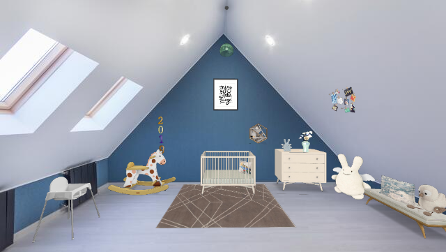 Baby boy room Design Rendering