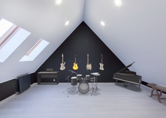 Music Studio Design Rendering